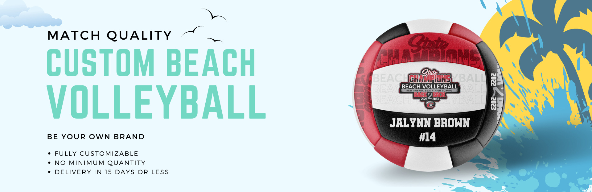 Custom Beach Volleyball RAGE® Custom - Main Image