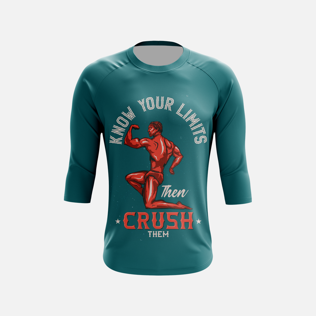 Muscle Fit 3 Quarter Sleeves 1