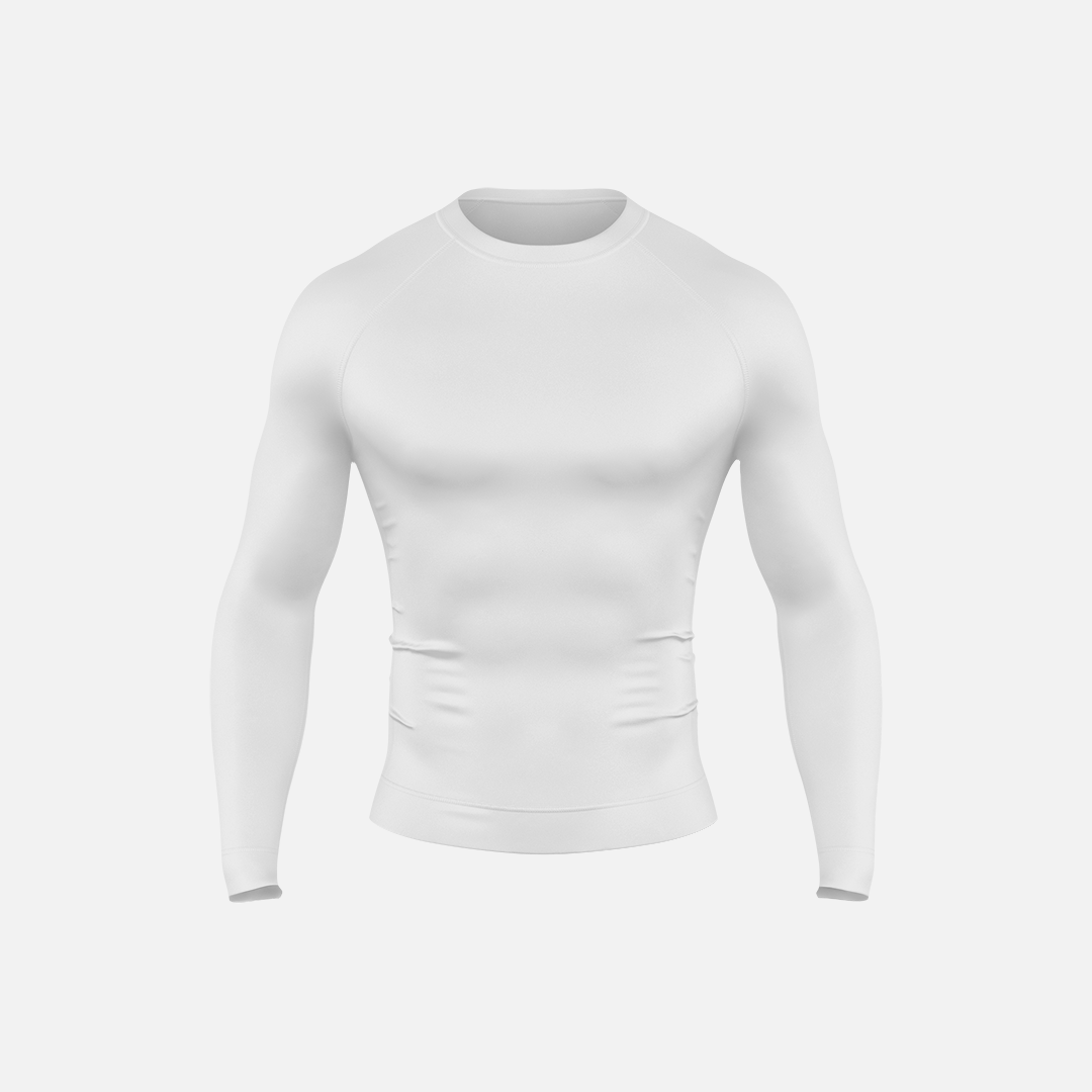 T-shirt à manches longues pour homme, coupe athlétique et moulante
