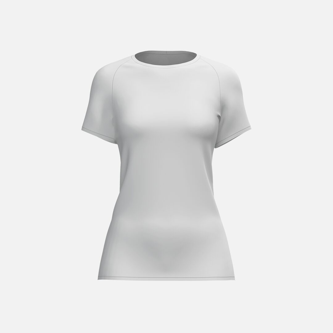 Haut de compression athlétique à manches courtes pour femme